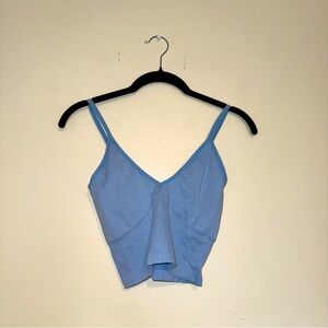 ANWND | Powder Blue Asymmetrical Crop Camisole